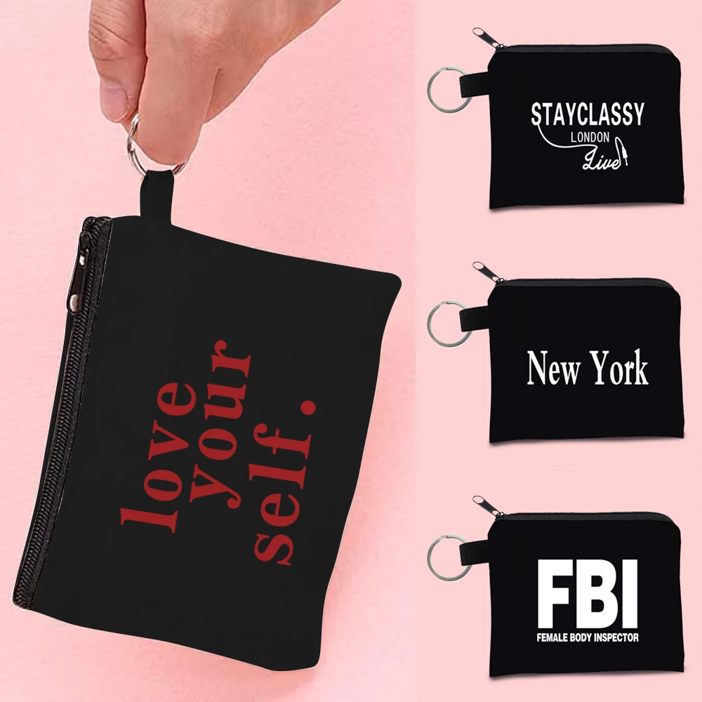 

Women Mini Zipper Coin Wallet Clutches Sample Small Cosmetics Bag Coin Purse Card Holder Walls Series Fashion Unisex Package