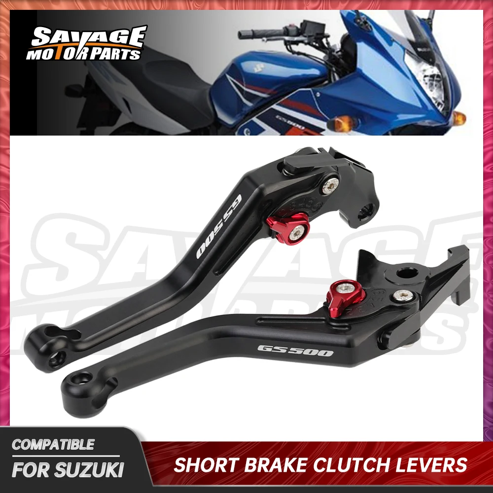 

Motorcycle Short Brake Clutch Levers For SUZUKI GS 500ET 500E 500F Motorbike Accessories Handle Bar Adjustable GS500 E/F/ET