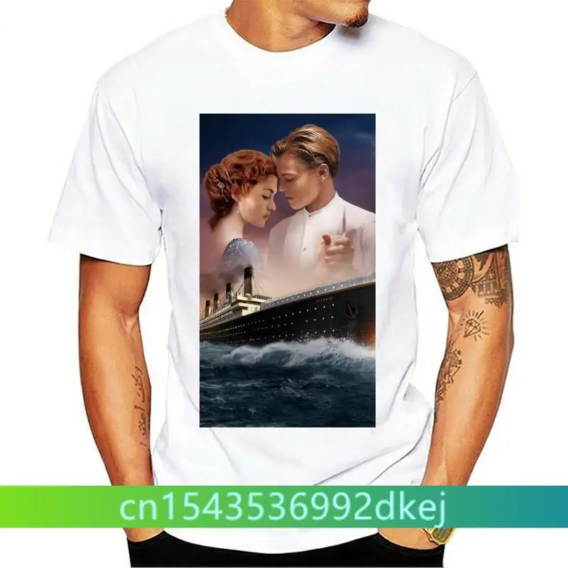 ФУТБОЛКА УНИСЕКС ФИЛЬМ LEONARD DI CAPRIO TITANIC MOVIE POSTER RETRO COOL FILM B176