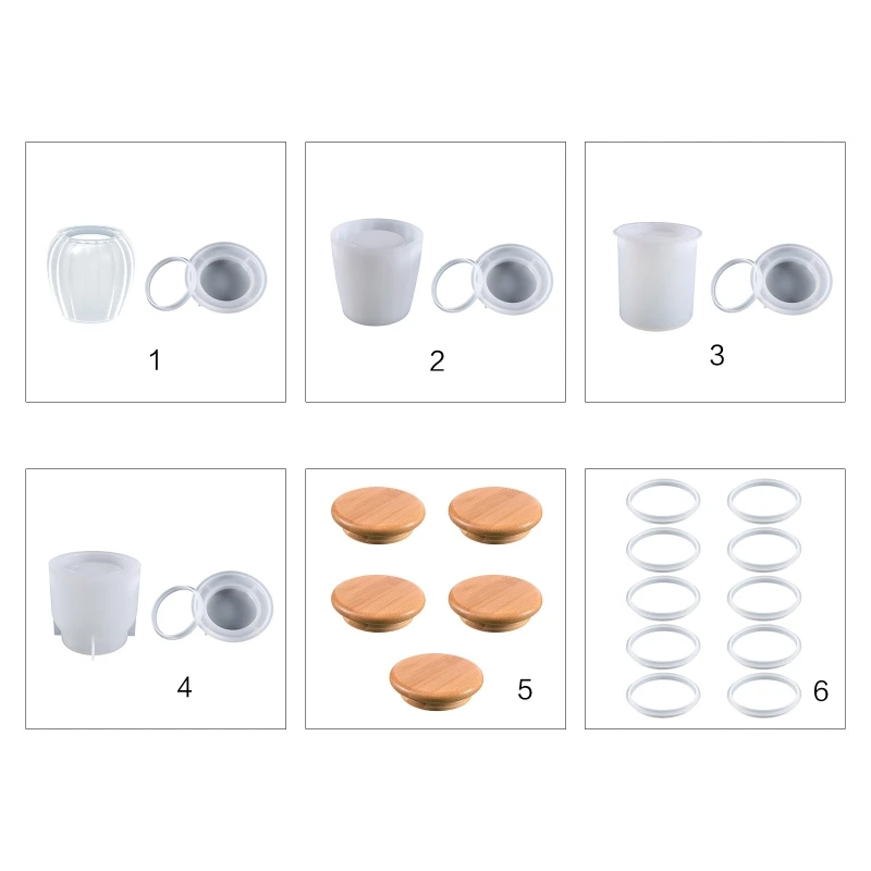 

N58F 1 комплект, форма из смолы, сделай сам, эпоксидный кристалл, маленькая коробка для хранения бутылочек, форма для из смолы