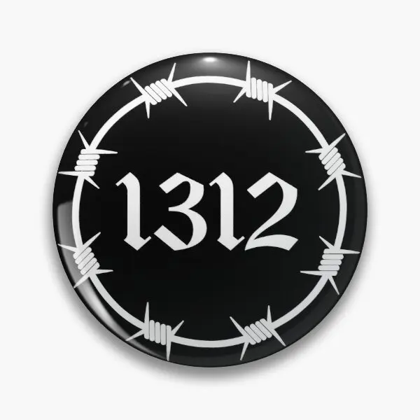 

1312 Barbed Wire White Customizable Soft Button Pin Collar Cute Brooch Cartoon Badge Lapel Pin Jewelry Lover Funny Clothes