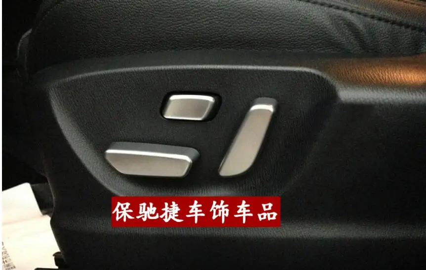 

Chrome Interior Power Seats Button Chair Adjustment Cover Trims For Mazda 6 Atenza sedan 2014 High Equipped Model High Quality