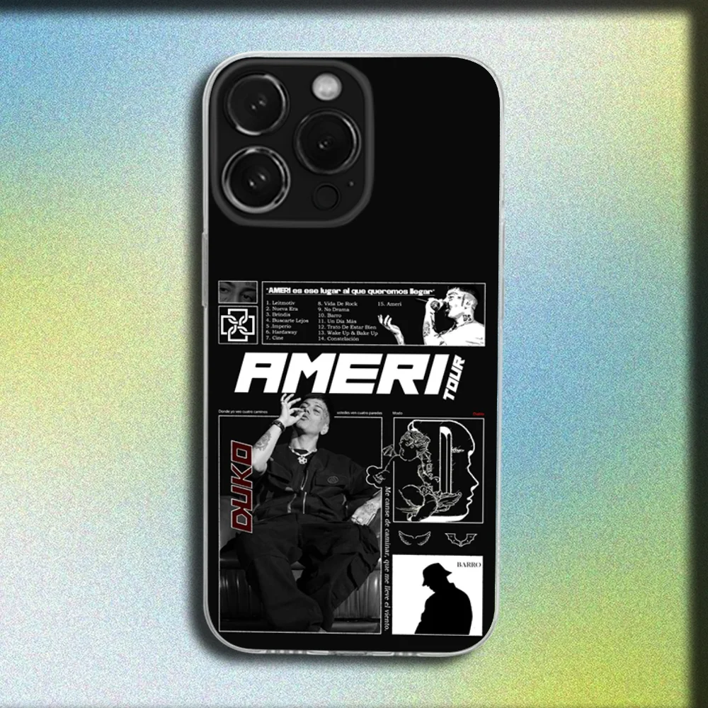 Фото Чехол для телефона Rapper AMERI D-DUKI для iPhone 16,15,14,13,12,11 Plus, Pro, Max, XR, XS, Plus, SE, Mini, прозрачный мягкий чехол №4