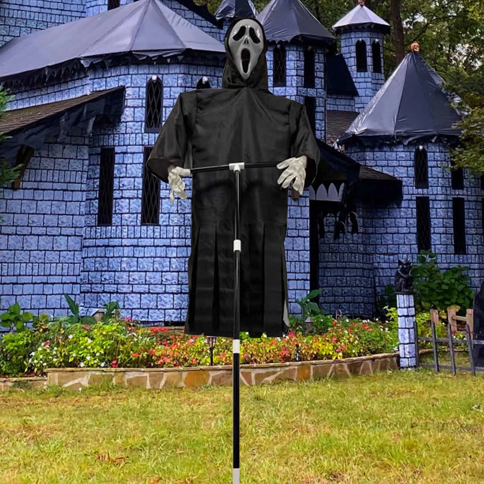 

Хэллоуин, кричащий призрак, страшный призрак смерти, Летающий пугал, украшение для дома для улицы, сада, крыльца, двора