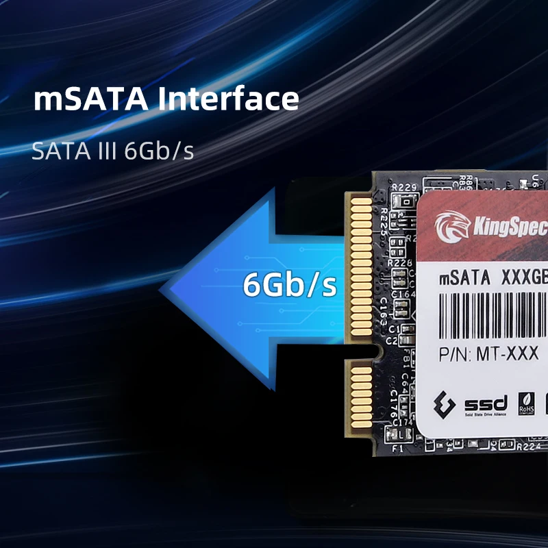 KingSpec msata ssd 120 ГБ 240 128 256 512 ТБ mini SATA Внутренний твердотельный жесткий диск для