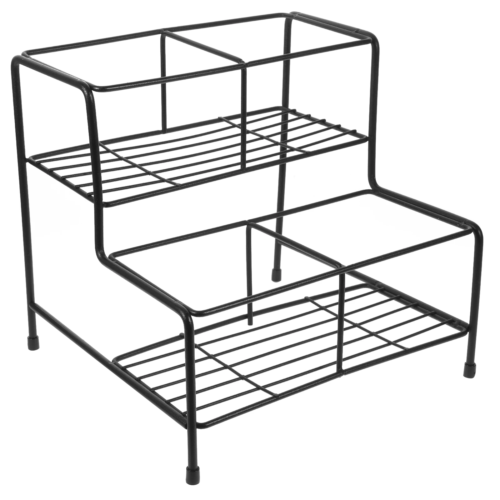 Многоуровневый органайзер для кофейного сиропа бутылка приправ железная полка