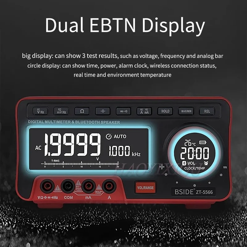 Мини настольный мультиметр BSIDE ZT-5566 двойной Экран EBTN 19999 Дисплей Multimetro +