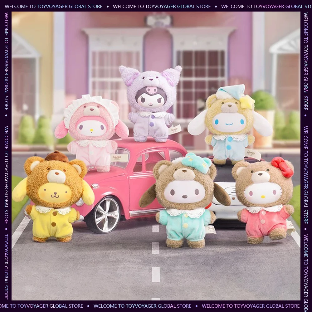 Оригинальная виниловая кукла Sanrio Blind Box Hello Kitty латте детская слепая коробка Kuromi