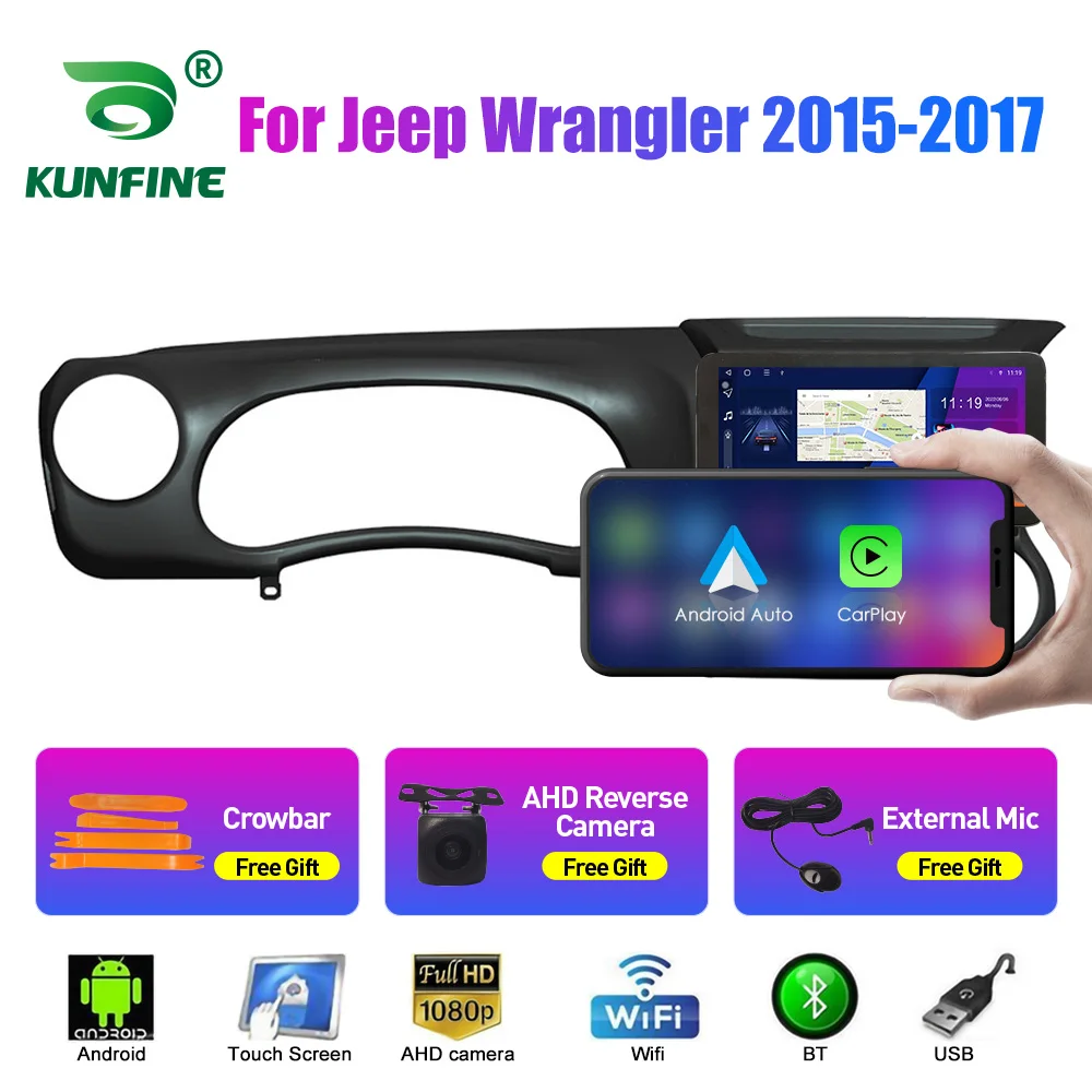 

10.33 Inch Car Radio For Jeep Wrangler 2015 2016 2Din Android Octa Core Car Stereo DVD GPS Navigation Player QLED Screen Carplay