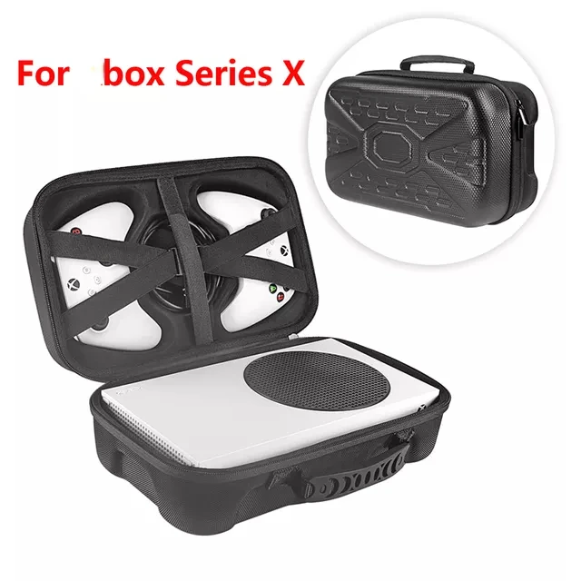 

Жесткий чехол для путешествий 2023, чехол для игровой консоли xbox серии S, геймпада, беспроводных контроллеров, футляр на молнии, Жесткий Чехол