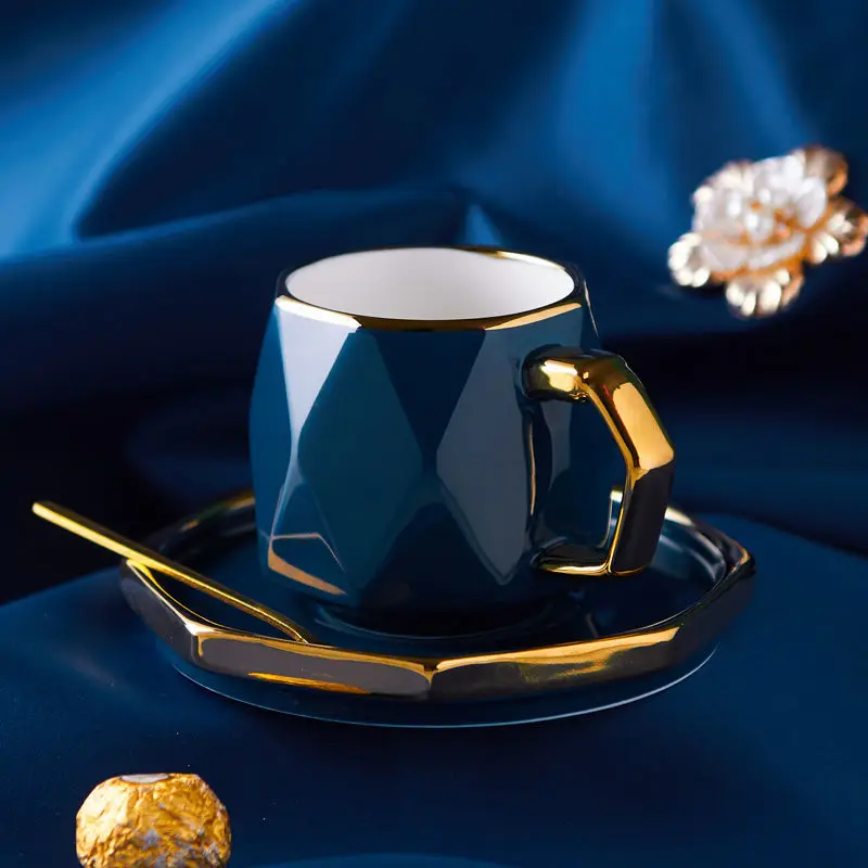 

European Entry Lux Ceramic Household Exquisite Coffee Cup Creative Personalized Trend Mug Phnom Penh Afternoon Tea Cup