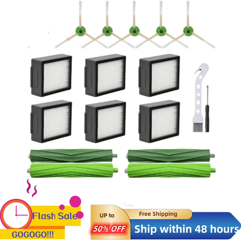 

Hepa Filter Side Brush For iRobot Roomba I7 I7+ I6 I8 I3 J7 Plus E5 E7 E&I Series Vacuums Cleaner Dust Bag Replacement Parts