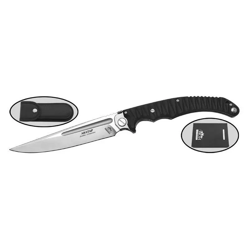 Folding Knife avatar steel D2 handle G10 |