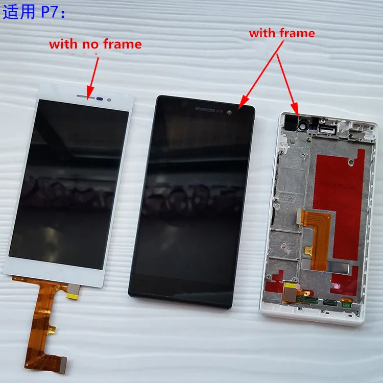 

100% оригинальный для Huawei Ascend P7 телефон Женский ЖК-экран сенсорный экран дигитайзер ЖК-дисплей новый для huawei P7 телефон