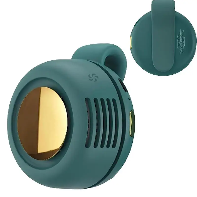 

Neck Fan Compact Recharging Cooling Fan With Clip Studying Riding Shopping Camping Fan For Hot Weather For Home Offices