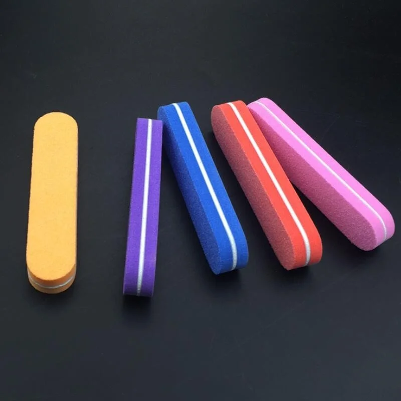 

40Pcs Mini Nail Files Colorful Sponge Nail File Lixa De Unha Lima Buffer Block Pedicure and Manicure Nail Tools Kit 100/180 Grit