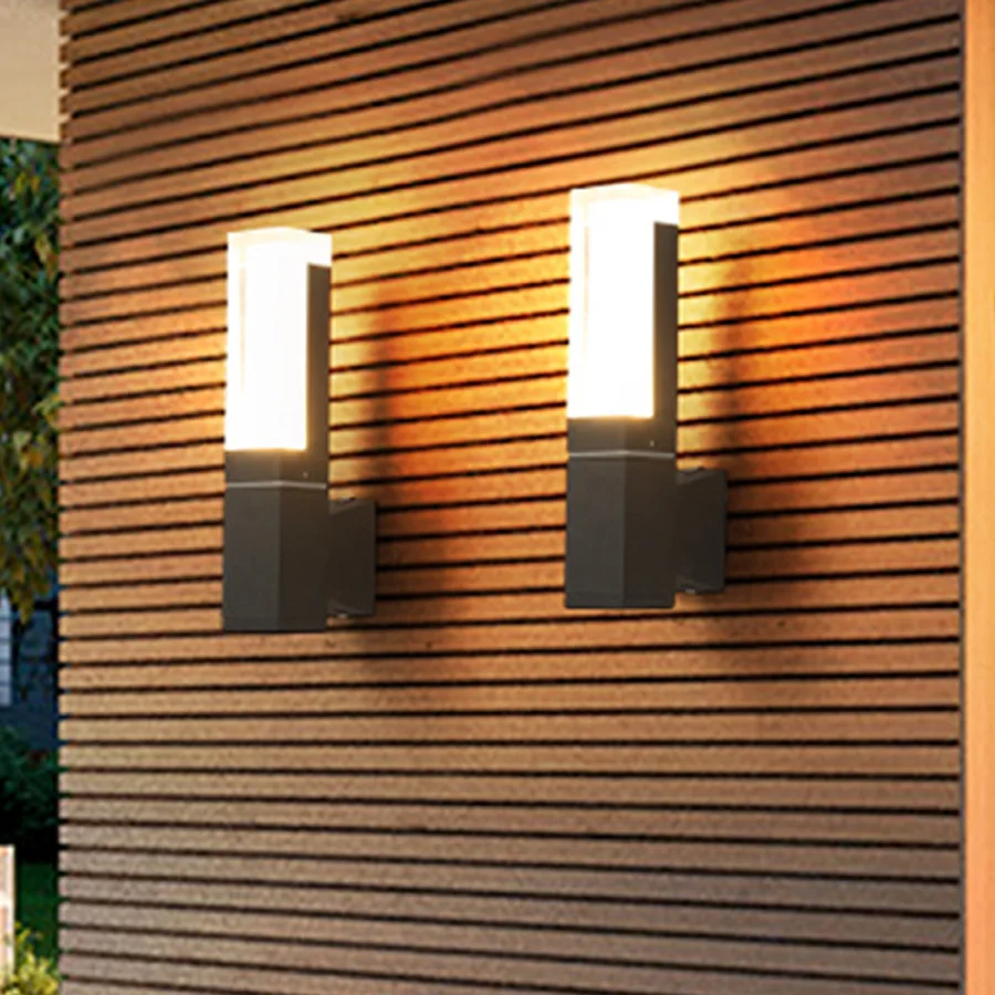 

IP65 Waterproof LED Wall Lamp Outdoor Acrylic Wall Light AC85~265V Corridor Porch Light Stair Aisle Villa Balcony Wall Sconce