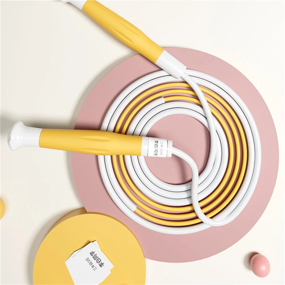 Primary School Students PVC Skipping Rope Double Flying Fancy Non-slip Jump Rope Anti-knots Anti-winding Adjustable Length 3m