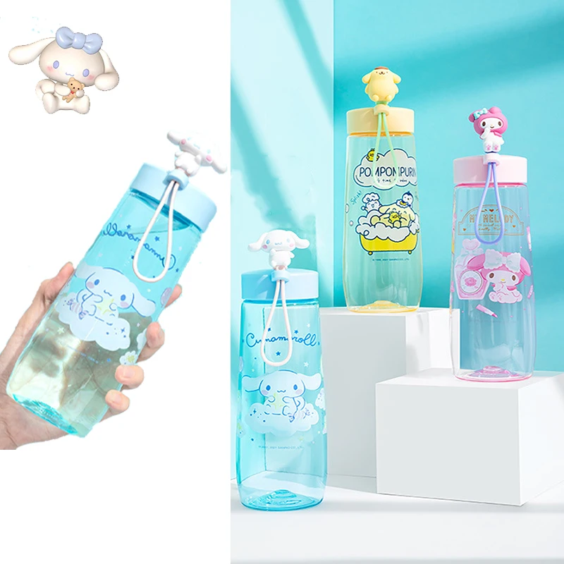 Пластиковая бутылка для воды 500 мл Cinnamoroll милая портативная спортивная чашка