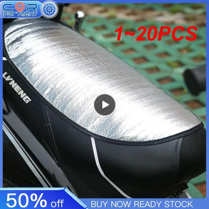 

1~20PCS Motorcycle Seat Cover Waterproof Summer Scooter Sun Pad Heat Insulation Cushion Prevent Bask