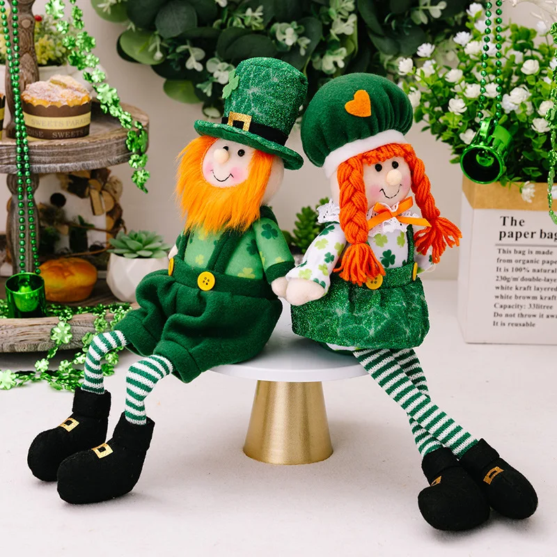 Аксессуары на день Святого Патрика кукла Рудольфа ирландский фестиваль клевер