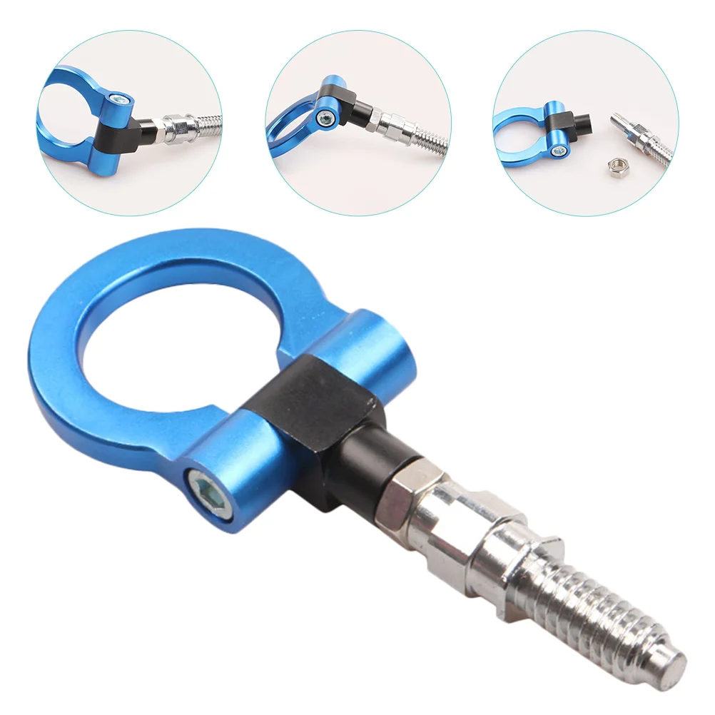 

Аксессуары для заднего бампера, буксировочный крючок, украшение для автомобильного кольца из алюминиевого сплава