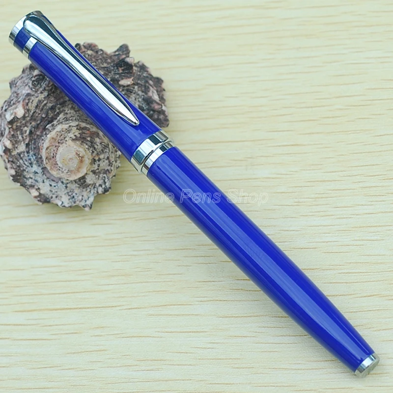 Baoer Синяя и серебристая ручка-роллер из нержавеющей стали Профессиональная ручка