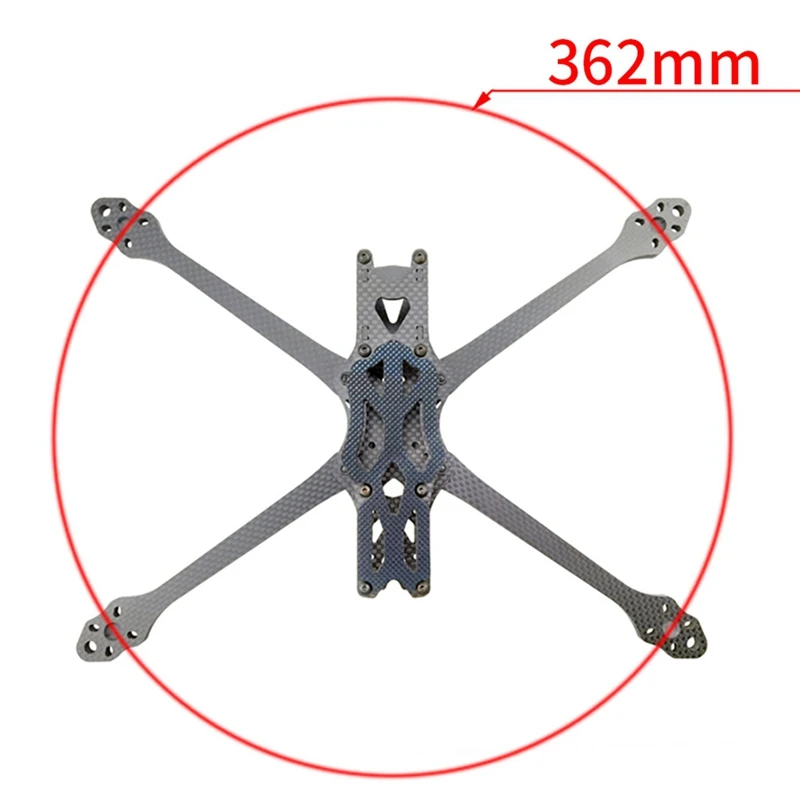 RC 8-дюймовый 362-миллиметровый комплект рамы квадрокоптера из углеродного волокна