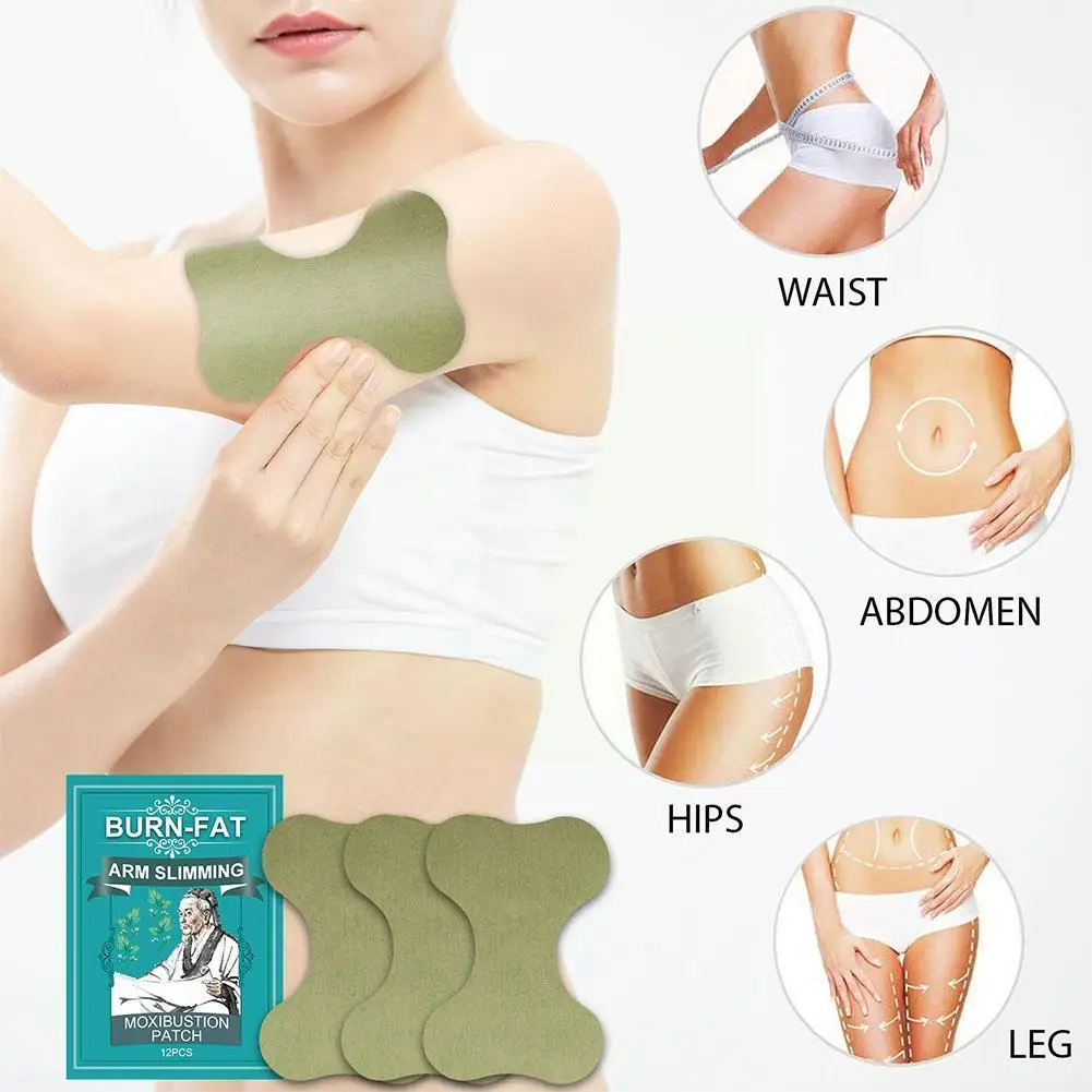 

Burn-fat Arm Slimming Moxibustion Patch (12pcs) New U9h2