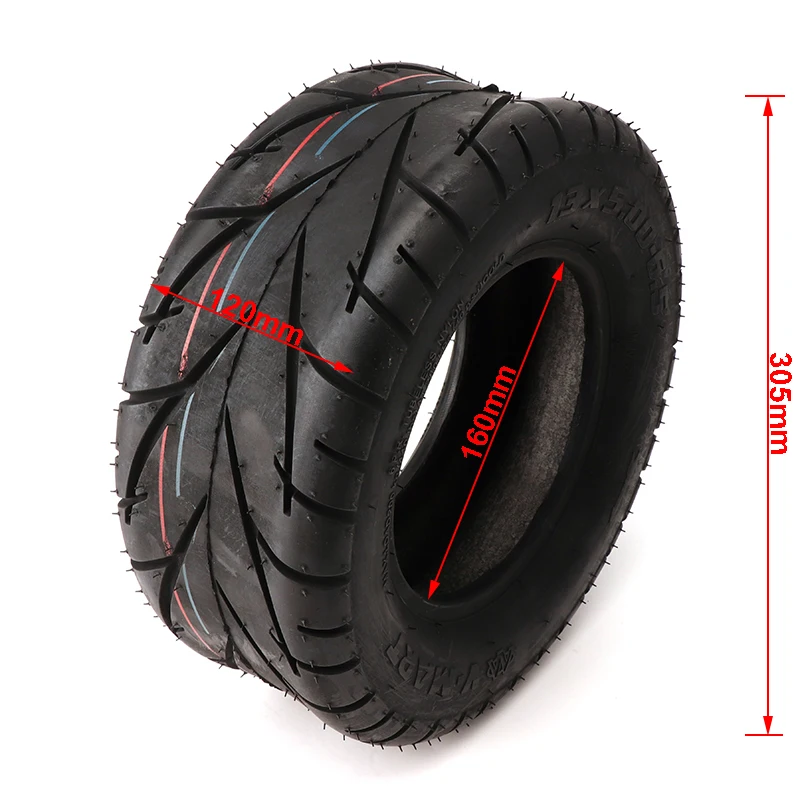 

13 "вакуумная шина 13x5,00-6,5 бескамерная шина для мотоцикла Go Kart FLJ K6, электрический скутер, 13-дюймовые детали колес двигателя