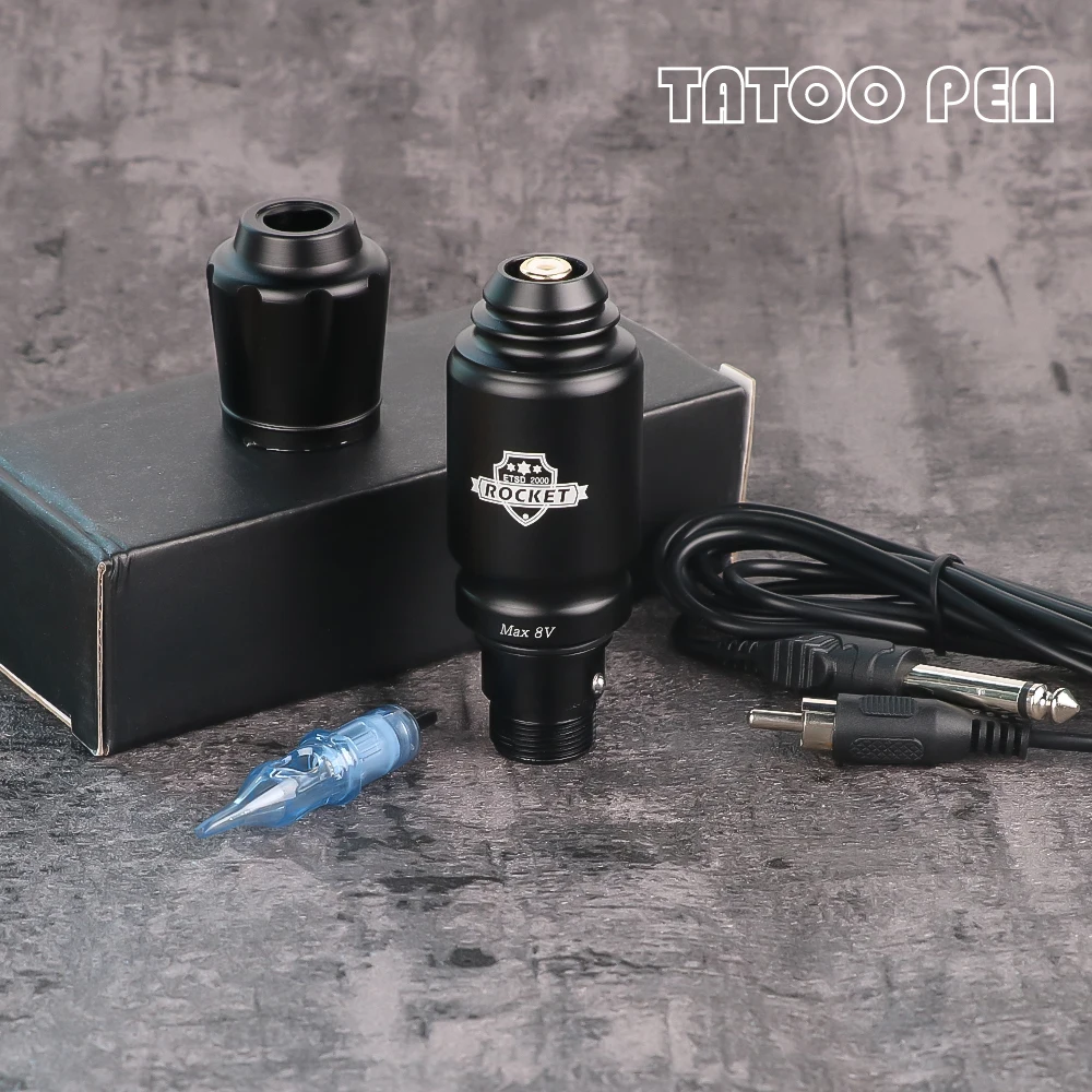 Мини-машинка для татуировки Rocket 8 В 9000 об/мин мощный мотор роторная ручка