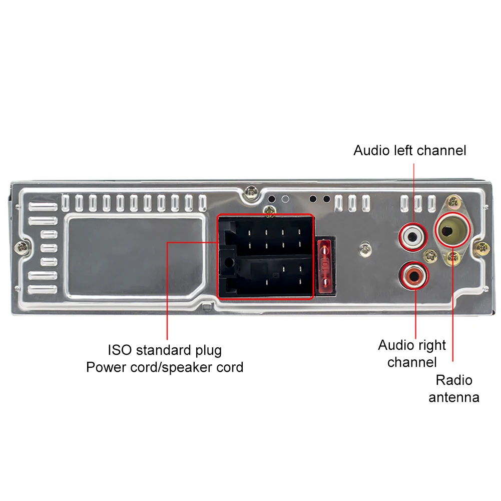 Автомобильный радиоприемник стереоплеер 45Wx4 Bluetooth-совместимый MP3-плеер с