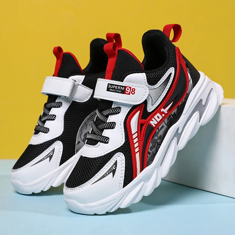 Children Shoes Fashion Kids Sneakers Sport Shoes for Boys Fashion Mesh Running Shoes Children Breathable Casual Walking Shoes