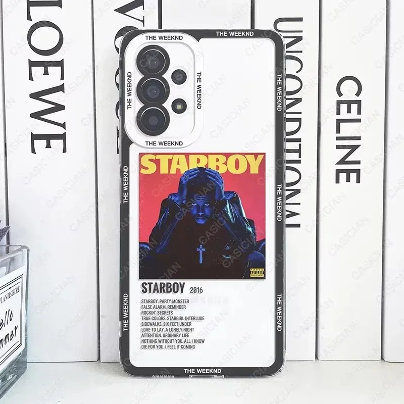 Phone Case For Samsung Galaxy S25 S24 S20 S21 FE S22 Plus S23 Ultra A54 A55 A34 A35 5G The Weeknd Minimalist Poster Soft Cover