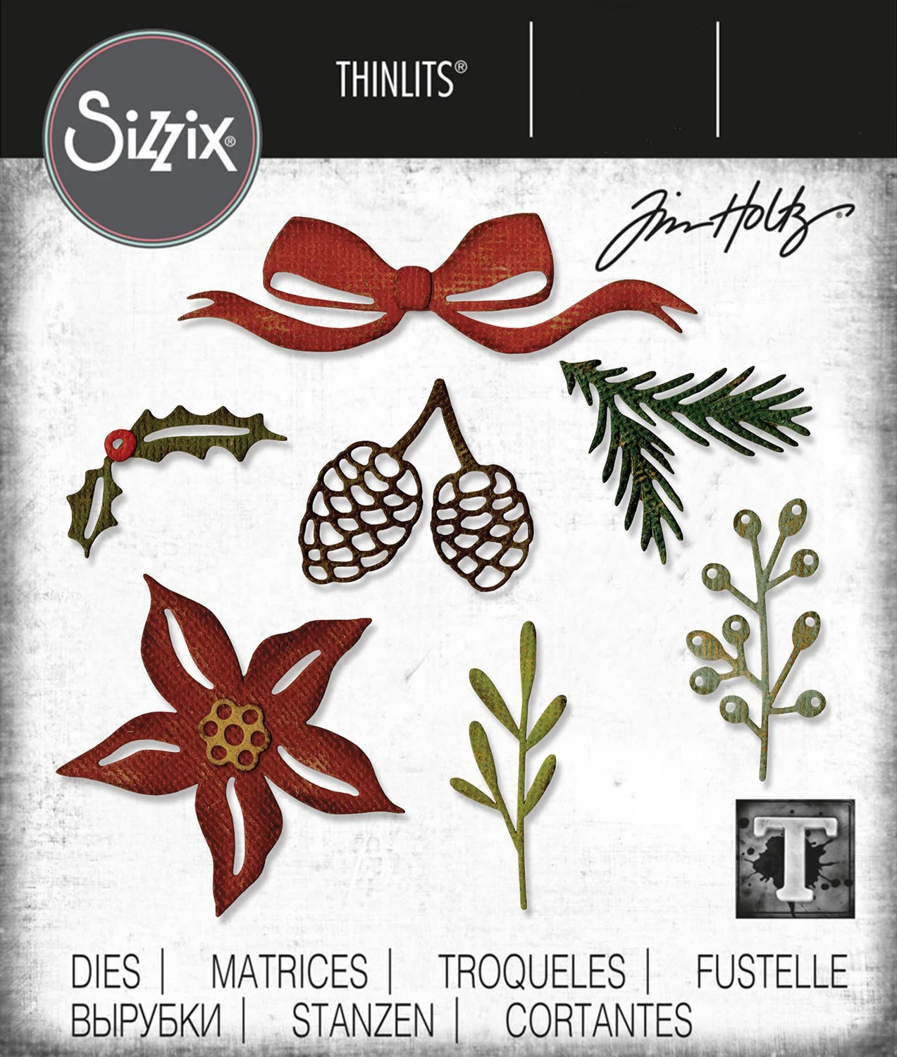 

2022 New Christmas Festive Greens Package Metal Cutting Dies Diy Molds Scrapbooking Paper Making Crafts Template Handmade Cards