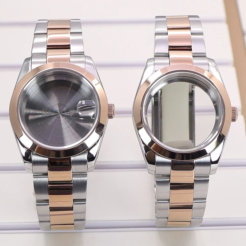 Серебристые и розовые золотые часы с ремешком на руку 36 мм/40 мм ремешок для часов