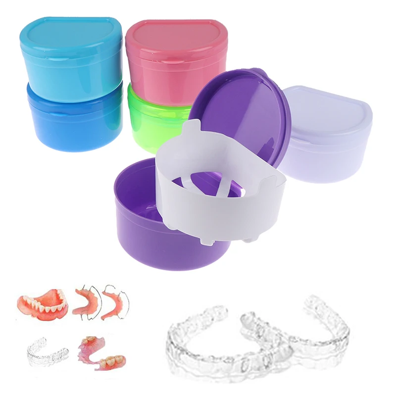 

Plastic Partial Denture Storage Box Teeth Care Case Optional Dental Tray Box Orthodontic Retainer Dental Tool Beauty Health Care
