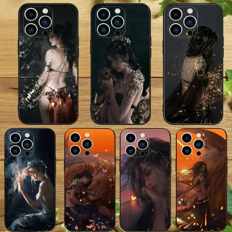 Чехол для телефона Ghost Blade с колокольчиками ветра iPhone 15 14 13 12 11 Pro Max Xs Xr X 7 8 Plus Mini