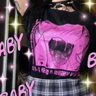 Футболка женская в японском стиле с надписью I NEED A DRINK