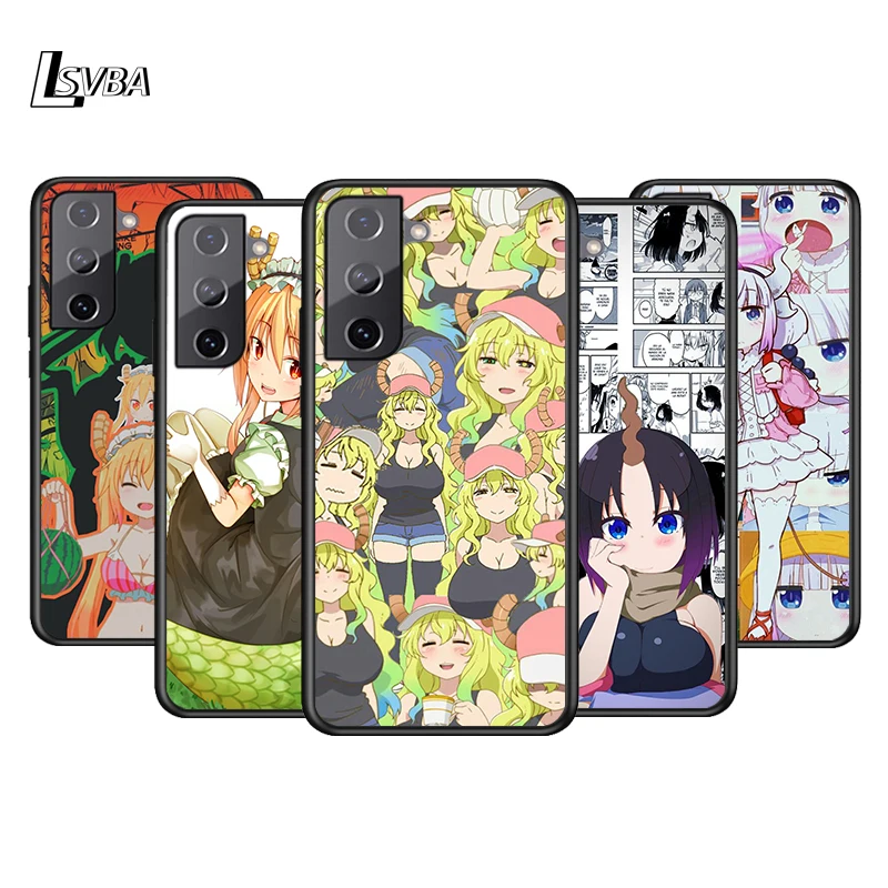 

Anime Kobayashi Maid Dragon Soft Black Cover For Samsung Galaxy S22 S21 S20 FE Ultra S10 S10e Lite S9 Plus Phone Case Coque