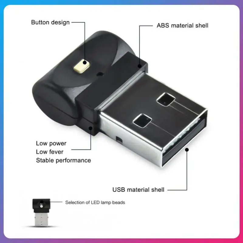 

Portable Car Atmosphere Light Car Usb Atmosphere Light Mini Universal Car Led Light Car Interior Accessories Multi-purpose