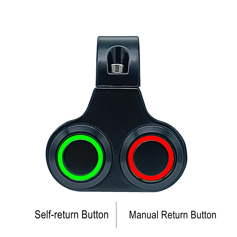 

Двойная кнопка, контроллер переключателя мотоцикла, рулевое управление, поворотная лампа, включение-выключение для мотоцикла, 22 мм, ручка, водонепроницаемая светодиодная головка, противотуманная фара