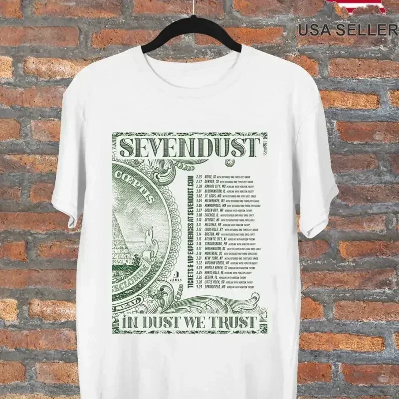 Фото Футболка Sevendust Band 2025 In Dust We Trust, полный размер S 5XL ET1050 №1
