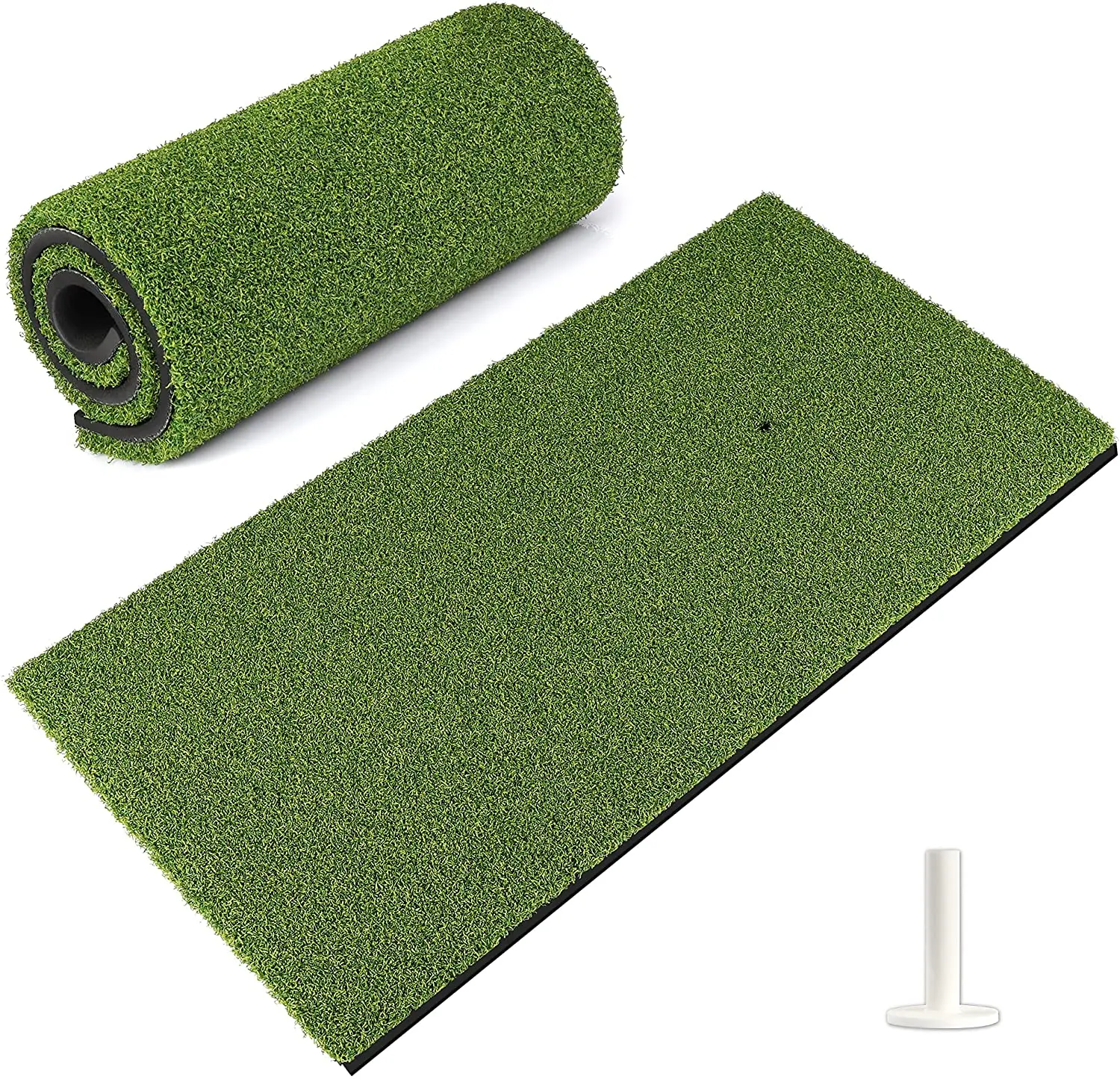 Hitting Mat Premium Turf With 1 Rubber Tee | Synthetic Turf 