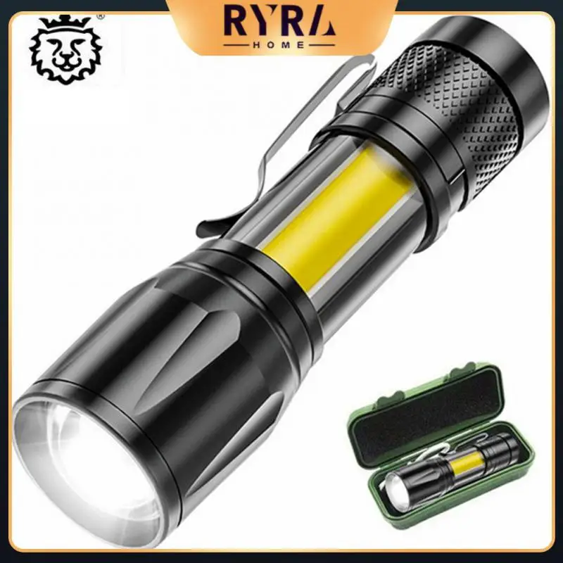 

2/4/5PCS Built In Battery Mini Led Flashlight Usb Charge Led Light Zoom Focus Penlight 2000lumen New Wholesale Adjustable