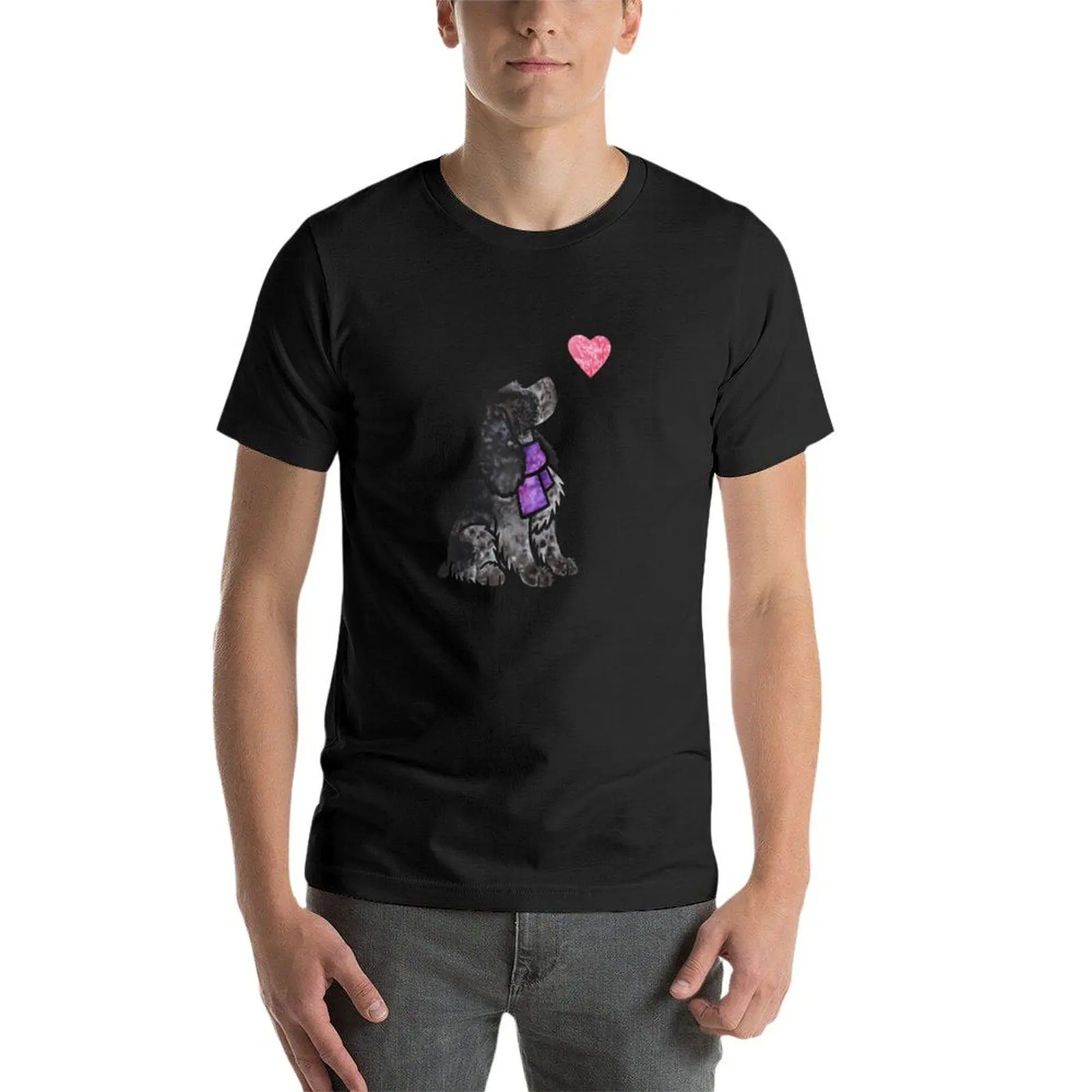 Футболка Акварельная с коротким рукавом для мужчин Английский кокер-спаниель