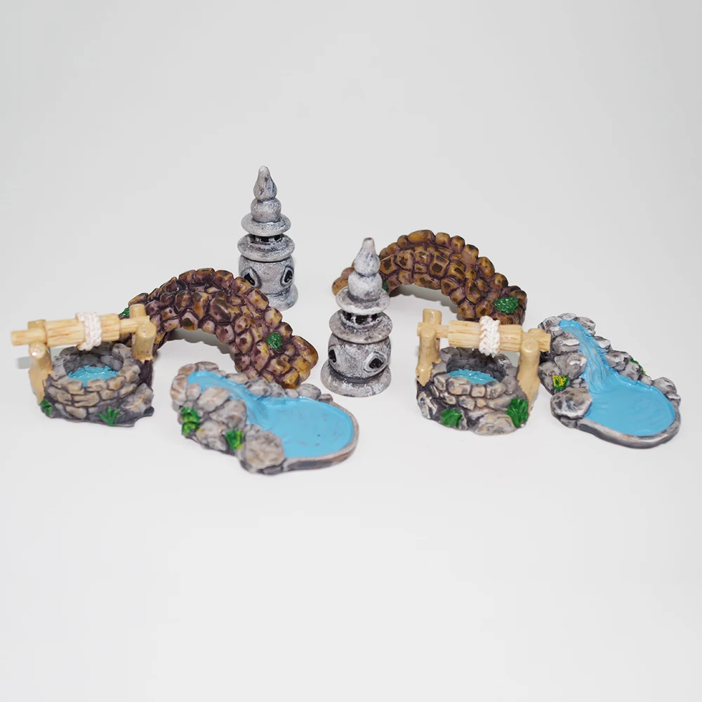 Мини домик в стиле ретро из полимерной глины миниатюрные фигурки украшение для