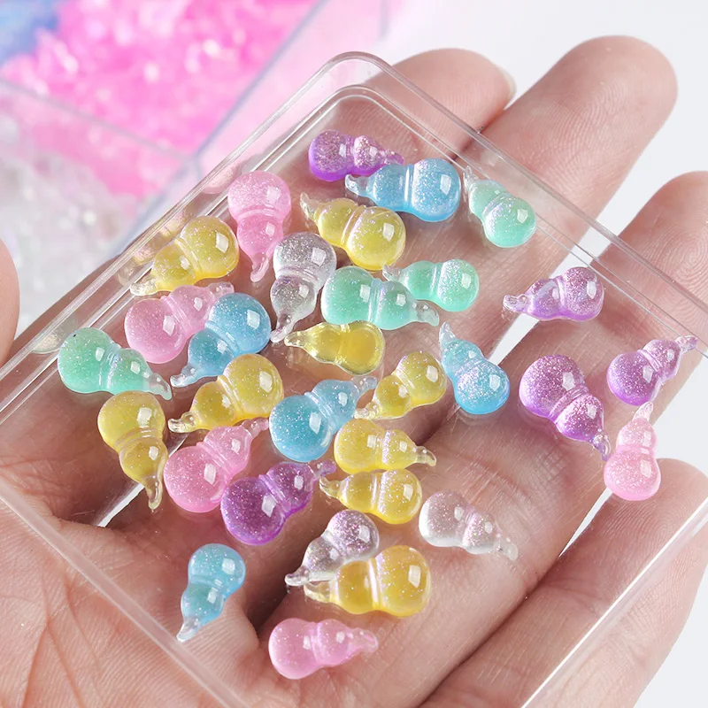 

Новые блестящие прозрачные Стразы для ногтей, 2 размера, Кристальные камни для 3D украшения ногтей