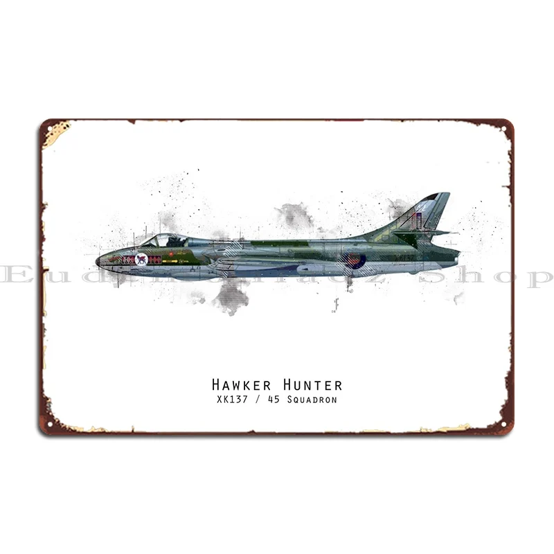 Hawker Hunter Raf100 металлический знак печать клуб винтажный персонализированный классический оловянный знак постер