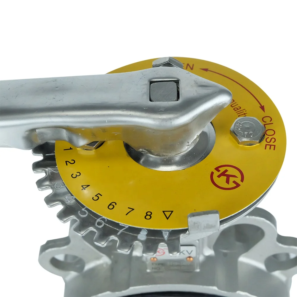 DKV PTFE Вафельный дроссельный клапан из нержавеющей стали 304 DN50 145 фунтов на